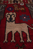 Load image into Gallery viewer, 4 x 6 Handmade Afghan Village Art and Craft Rug Animal Pattern Tribal Pictorial Carpet #F-3250