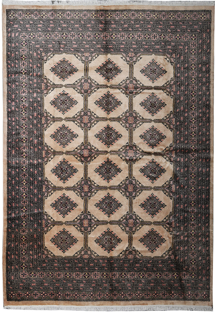 6.6 x 8.8 New Jaldar Bokhara Rug Soft Wool #F-4063