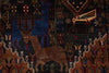 Load image into Gallery viewer, 4 x 6.7 Tribal Rug Handmade Afghanistan Wool Animal Motif #F-3247