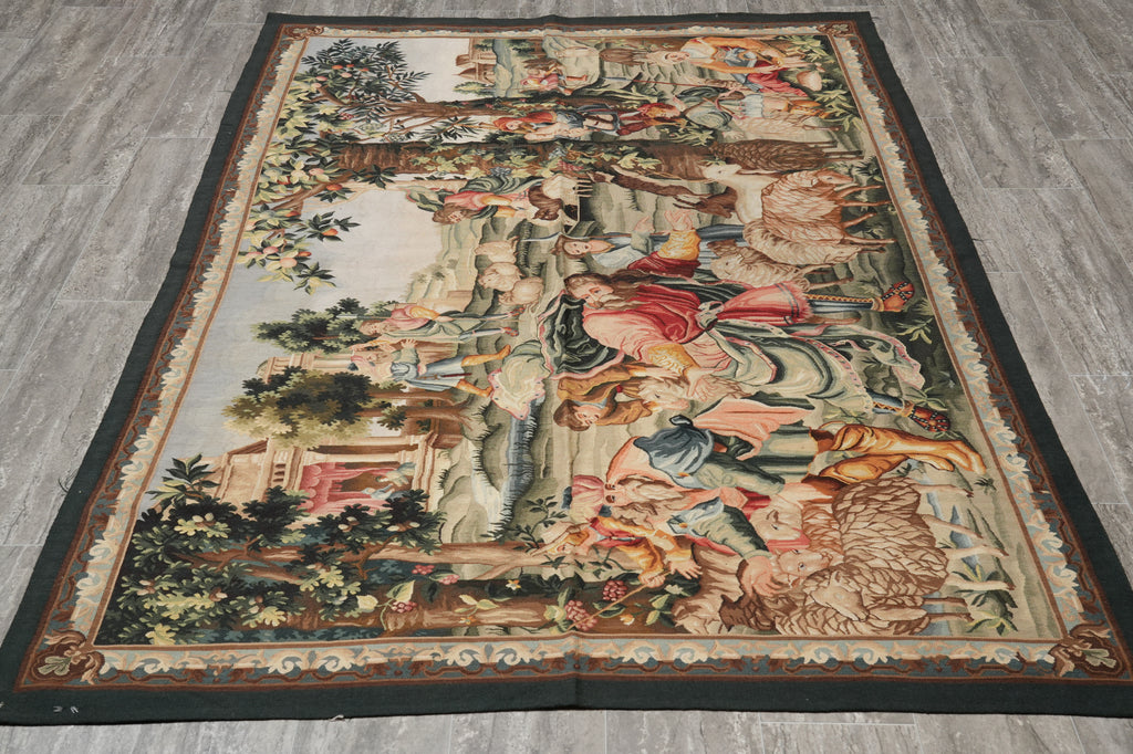 5 x 7 Handmade Tapestry Pictorial French Pattern #PIX-10046