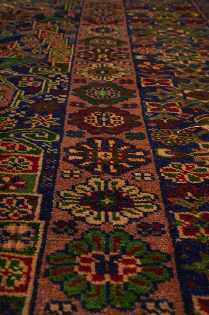 3.9 x 7 Tribal Fancy Handmade Wool Afghanistan Rug #F-3246