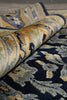 Load image into Gallery viewer, 10 x 13.6 Handmade Nepali Rug Dark Blue and Gold #F-4409
