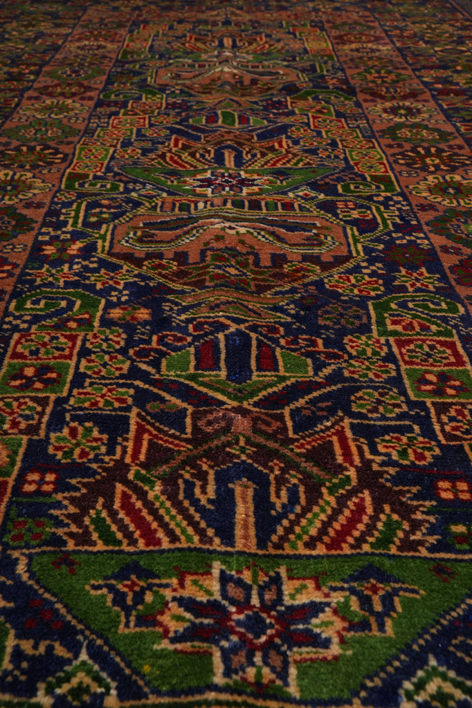 3.9 x 7 Tribal Fancy Handmade Wool Afghanistan Rug #F-3246