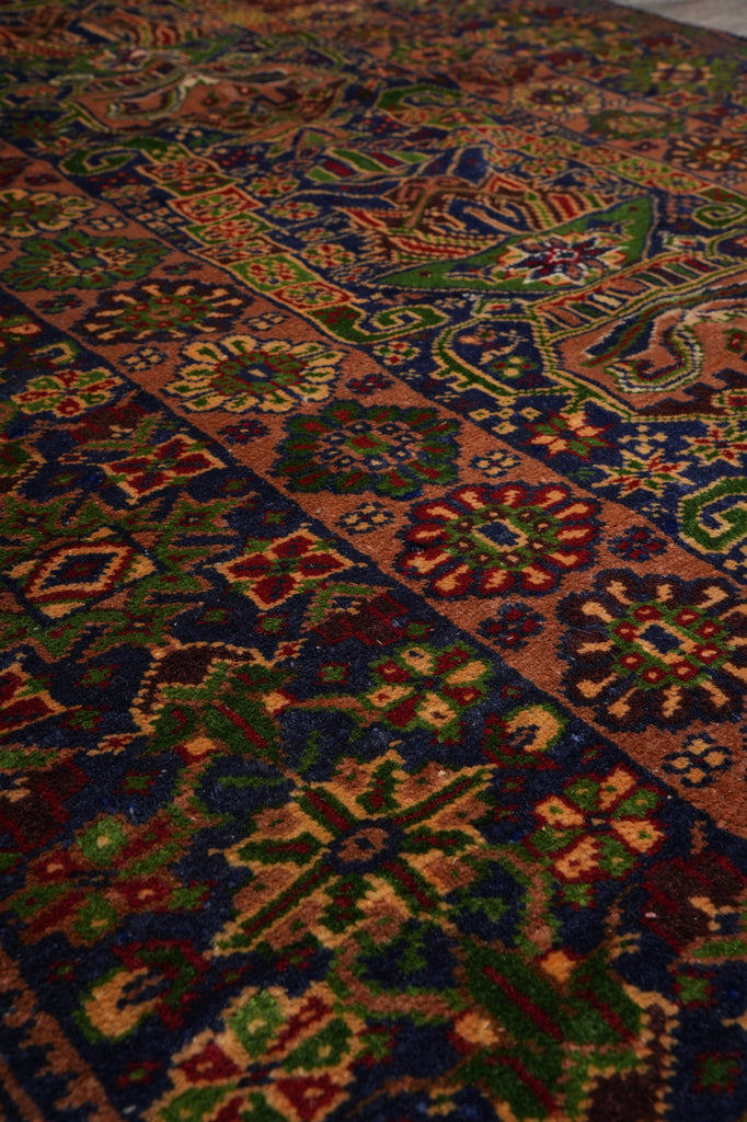 3.9 x 7 Tribal Fancy Handmade Wool Afghanistan Rug #F-3246