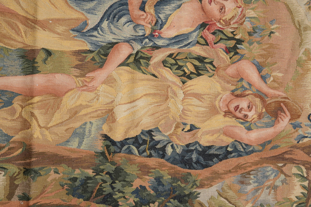 5 x 5 Great Handmade Tapestry Pictorial 17 Century French pattern #PIX-31783