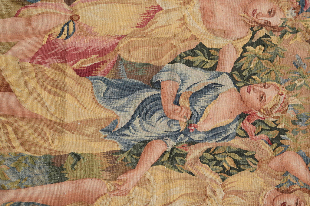 5 x 5 Great Handmade Tapestry Pictorial 17 Century French pattern #PIX-31783