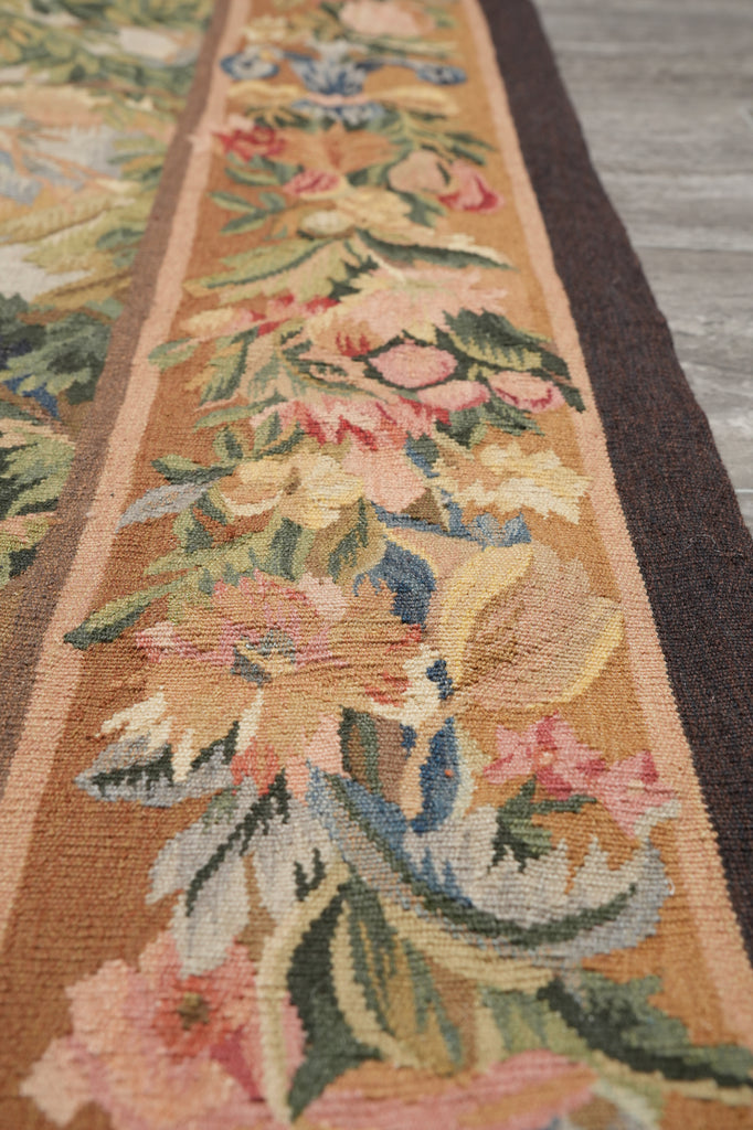 5 x 5 Great Handmade Tapestry Pictorial 17 Century French pattern #PIX-31783