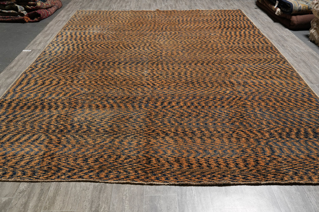 9.8 x 12.8 Handmade Contemporary Transitional Carpet #PIX-14825