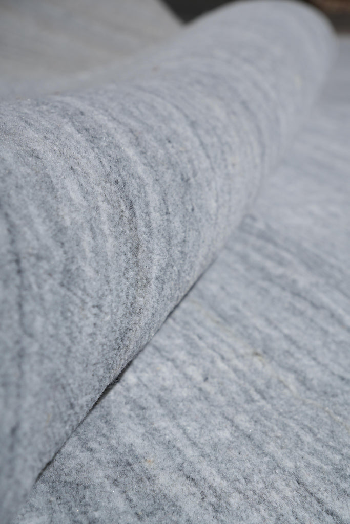 9 x 12 Contemporary Handmade Rug PLAIN GRAY #F-4066