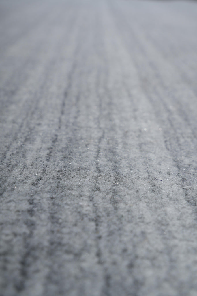 9 x 12 Contemporary Handmade Rug PLAIN GRAY #F-4066