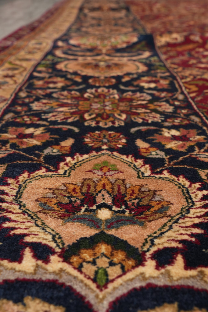 10 x 14 High Quality Handmade Indian Rug Fine Weave Burgundy #PIX-6868