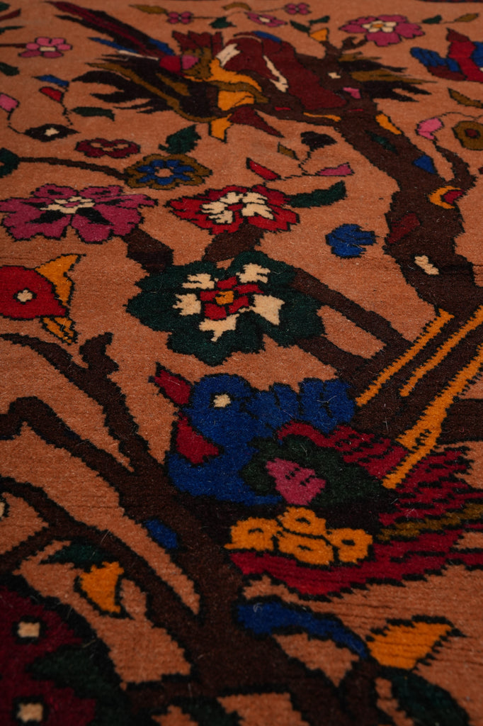 3 x 4.6 Hand-Knotted MulticolorTribal Animal Rug #F-3256