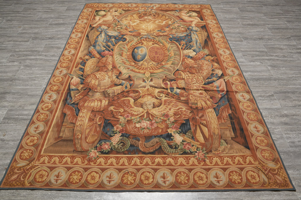 6 x 9 ROMAN Tapestry HANDMADE Handing Rug #F-3035