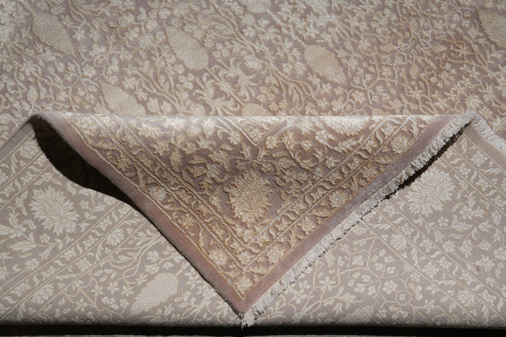 8 x 11 Fine Quality Handmade Rug Wool and Silk Modern #F-4068