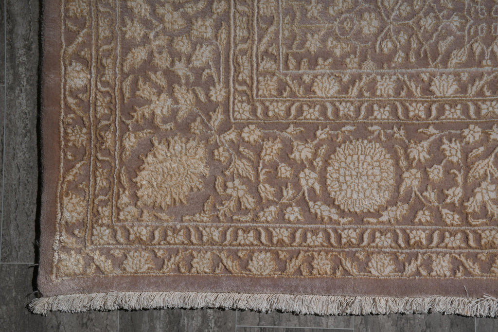 8 x 11 Fine Quality Handmade Rug Wool and Silk Modern #F-4068