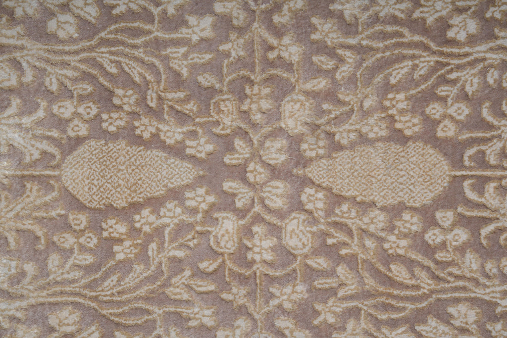 8 x 11 Fine Quality Handmade Rug Wool and Silk Modern #F-4068