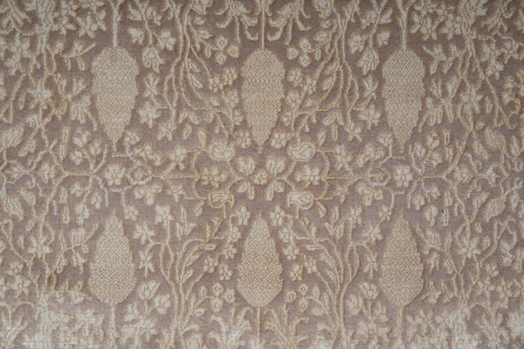 8 x 11 Fine Quality Handmade Rug Wool and Silk Modern #F-4068