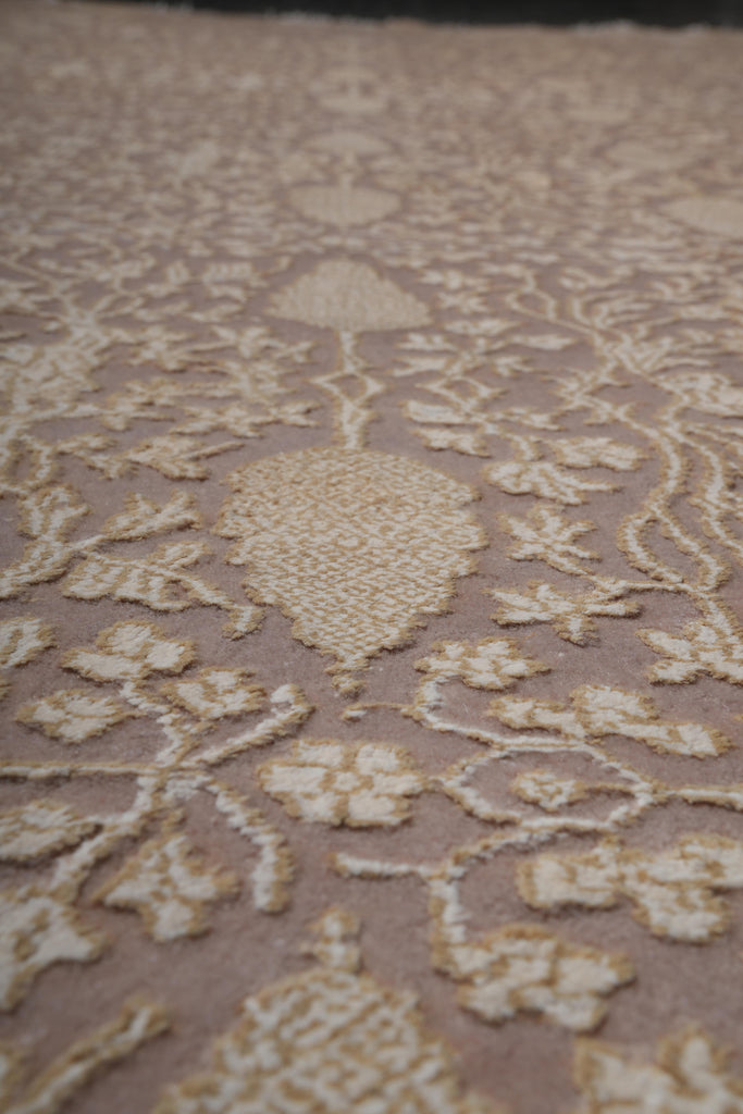 8 x 11 Fine Quality Handmade Rug Wool and Silk Modern #F-4068