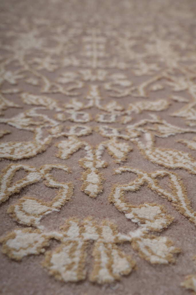 8 x 11 Fine Quality Handmade Rug Wool and Silk Modern #F-4068