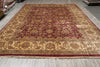 Load image into Gallery viewer, 10 x 14.4 Quality Jaipur Handmade Rug Dense Wool Burgundy #F-4410