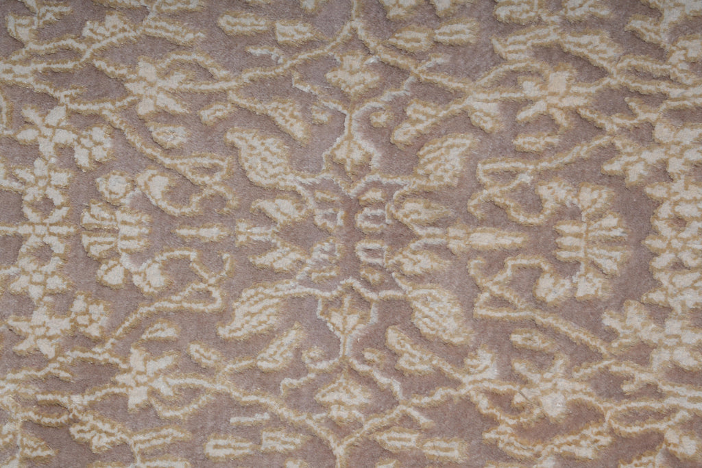 8 x 11 Fine Quality Handmade Rug Wool and Silk Modern #F-4068