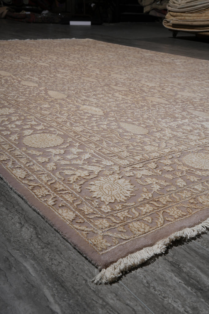 8 x 11 Fine Quality Handmade Rug Wool and Silk Modern #F-4068