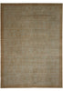 Load image into Gallery viewer, 10.1 x 13 Quality Handmade Modern Transitional Rug Green Brown #F-4412