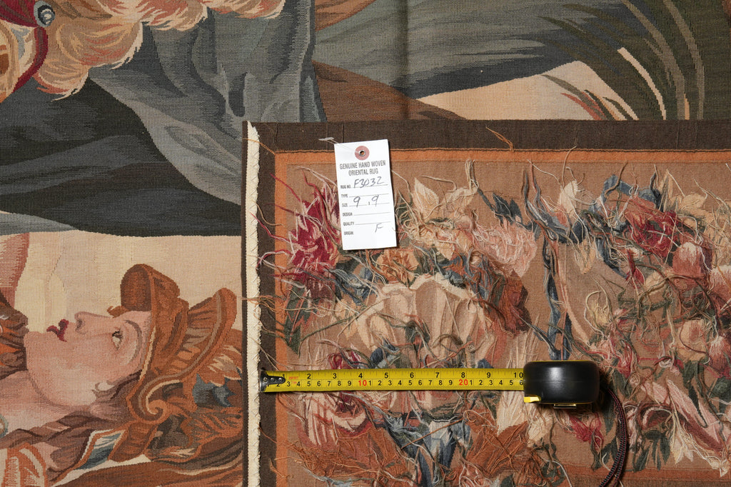 9 x 9 Pictorial Tapestry Hanging Rug #F-3032