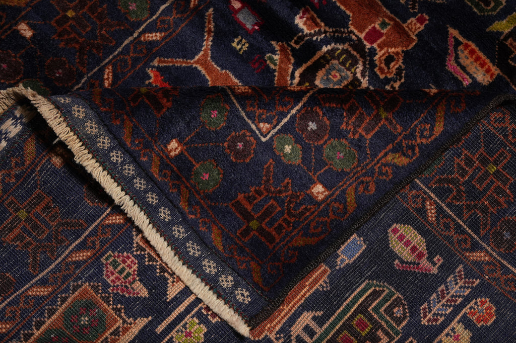 3 x 5.4 War Rug Handmade Wool Tank, Gun, Helicopter #F-3260