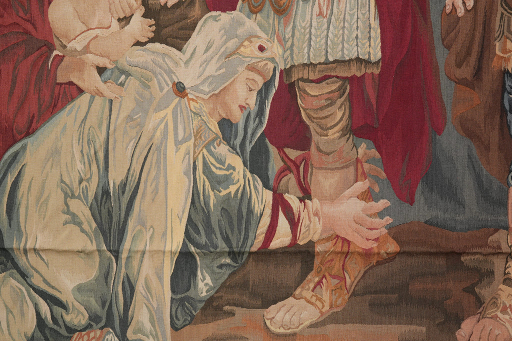 9 x 9 Pictorial Tapestry Hanging Rug #F-3032