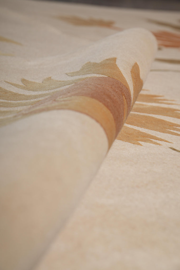 8 x 10 Fine Weave Quality Wool and Silk Handmade Tibbet Rug Transitional #F-4070