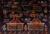 Load image into Gallery viewer, 3 x 5.4 War Rug Handmade Wool Tank, Gun, Helicopter #F-3260