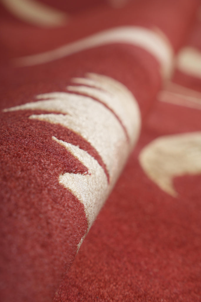 7.9 x 10 Quality Wool and Silk Handmade Tibbet Rug Transitional #F-4071