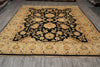 Load image into Gallery viewer, 9 x 12 Black Handmade Chobi Peshawar Zigler Rug #PIX-13205
