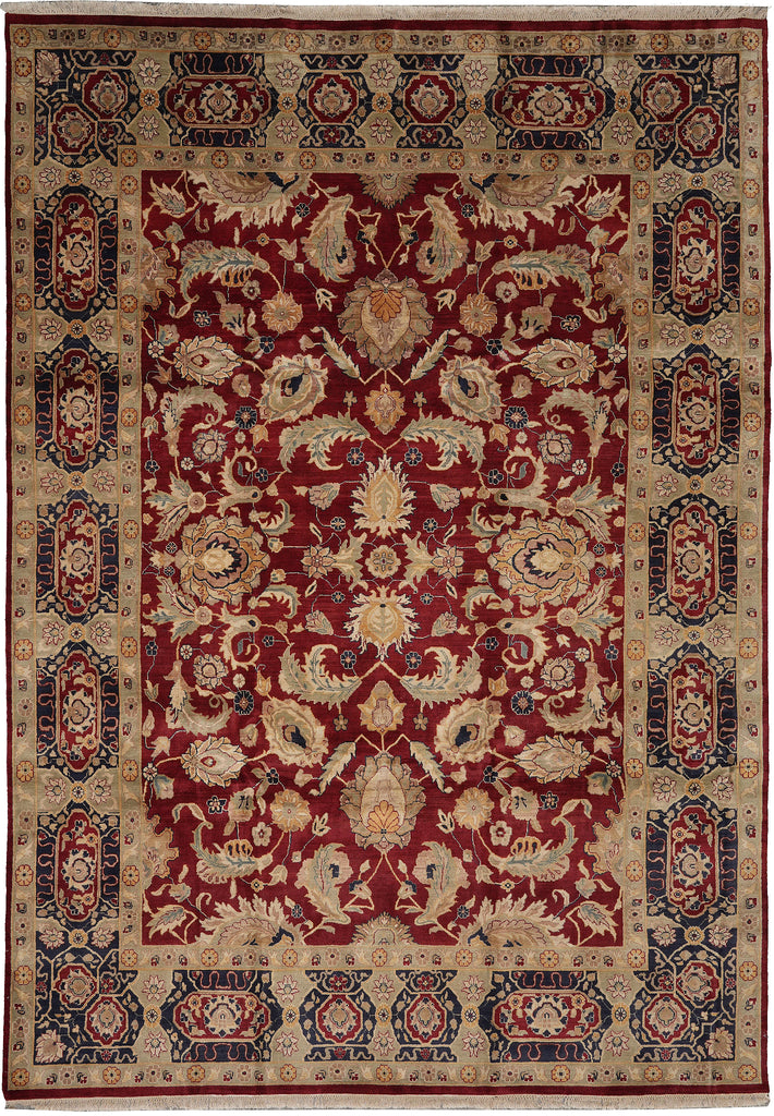 9 x 12 Quality Hand-Knotted Jaipur Rug Rich Colors #PIX-3899