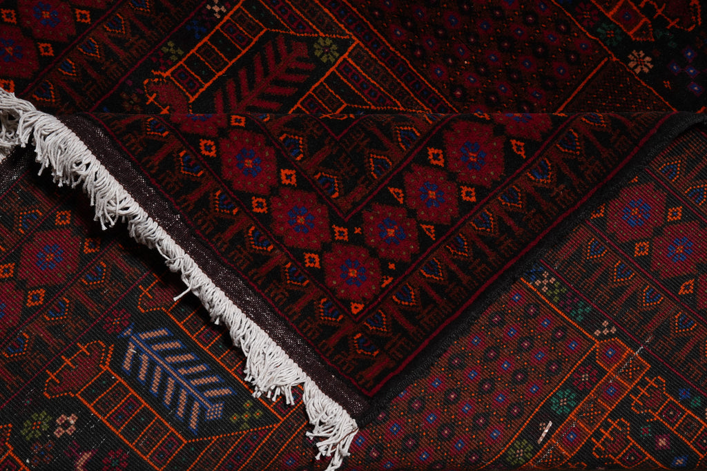 4 x 6.7 Afghan Tribal Animal Motif Wool Rug #F-3259