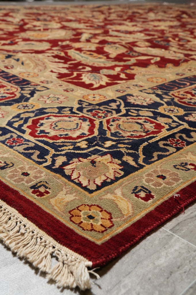 9 x 12 Quality Hand-Knotted Jaipur Rug Rich Colors #PIX-3899