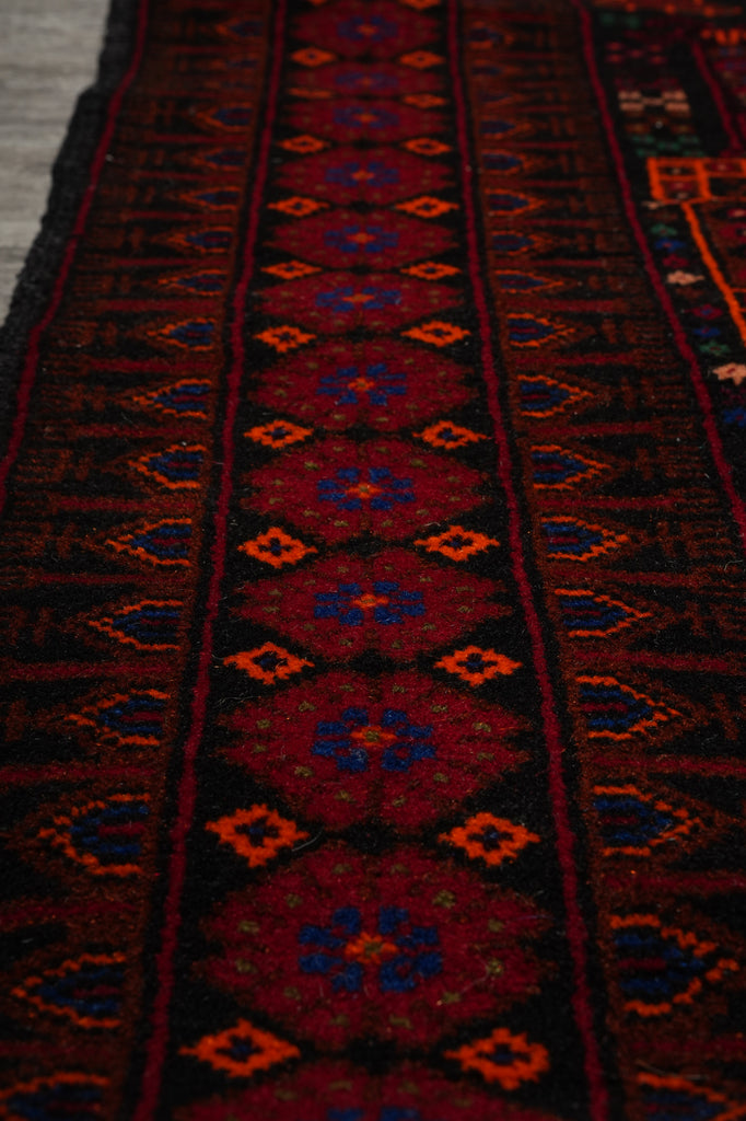 4 x 6.7 Afghan Tribal Animal Motif Wool Rug #F-3259