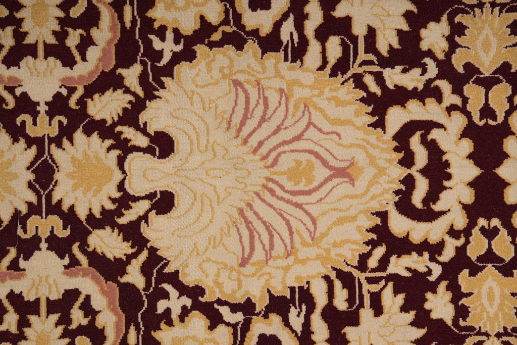 9.0 x 12.0 Handmade Tibbet Wool Rug Transitional #F-4072