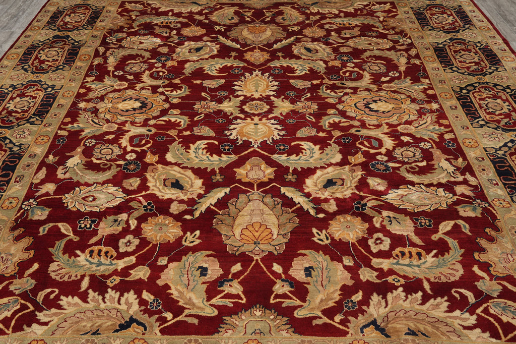 9 x 12 Quality Hand-Knotted Jaipur Rug Rich Colors #PIX-3899