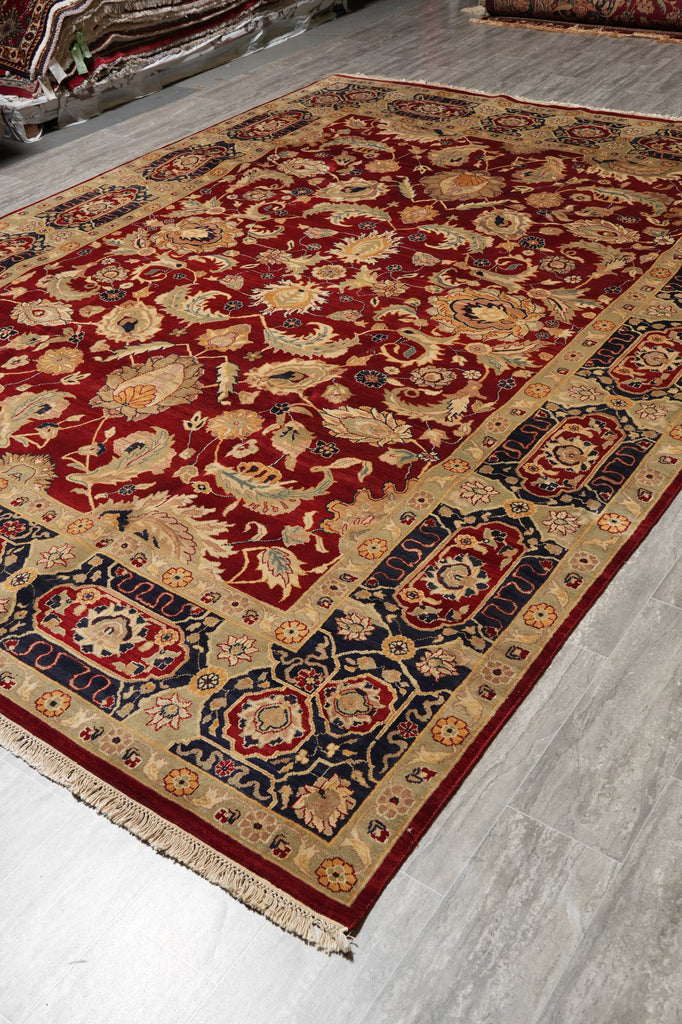 9 x 12 Quality Hand-Knotted Jaipur Rug Rich Colors #PIX-3899