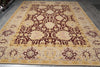 Load image into Gallery viewer, 9.0 x 12.0 Handmade Tibbet Wool Rug Transitional #F-4072