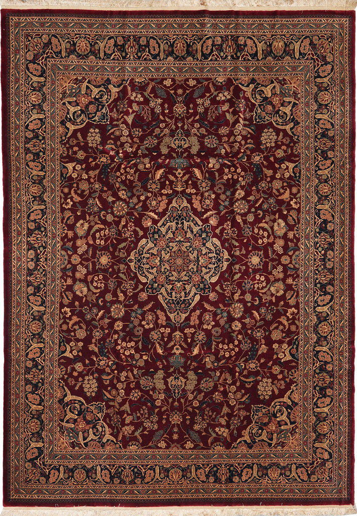 8.6 x 11.6 High Quality Hand-Knotted Rug Fine Lustrous Wool and Silk Weave 200 KPSI #PIX-14338