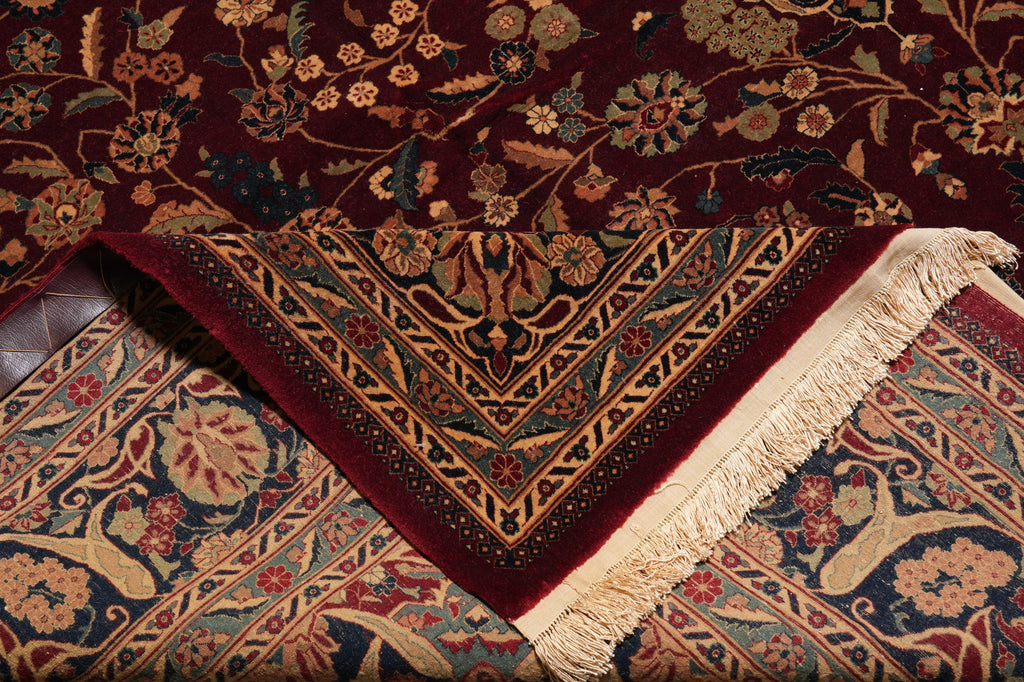 8.6 x 11.6 High Quality Hand-Knotted Rug Fine Lustrous Wool and Silk Weave 200 KPSI #PIX-14338