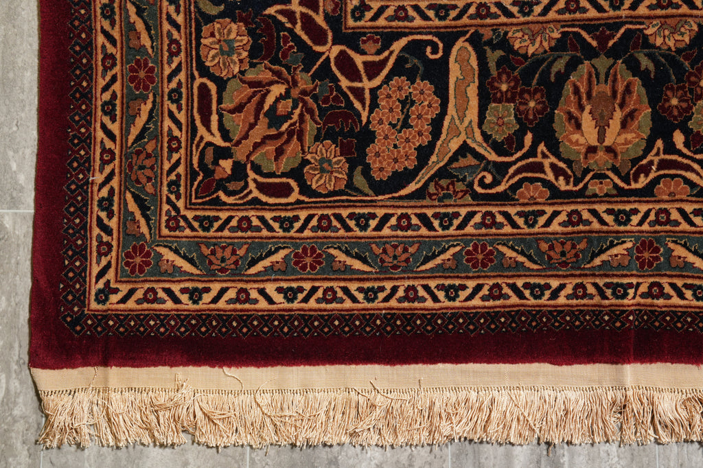 8.6 x 11.6 High Quality Hand-Knotted Rug Fine Lustrous Wool and Silk Weave 200 KPSI #PIX-14338