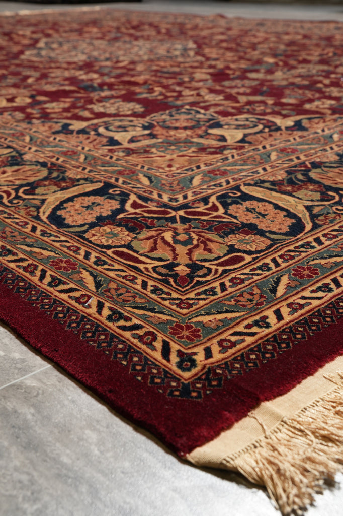 8.6 x 11.6 High Quality Hand-Knotted Rug Fine Lustrous Wool and Silk Weave 200 KPSI #PIX-14338