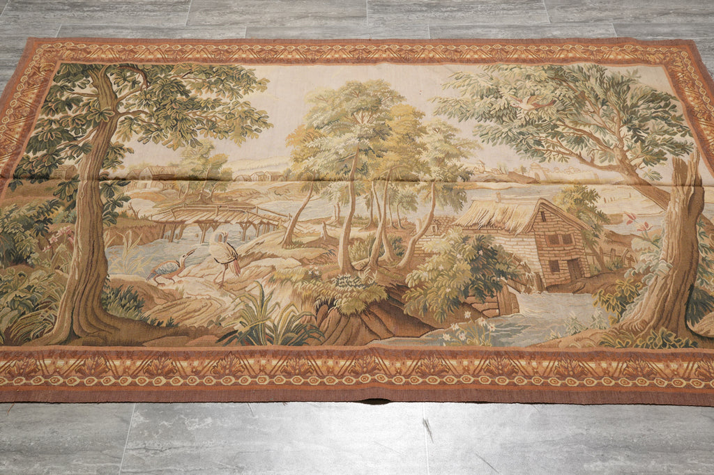 4.4 x 7 FALL SCENERY Hanging Tapestry HANDMADE Fall Colors #F-3033