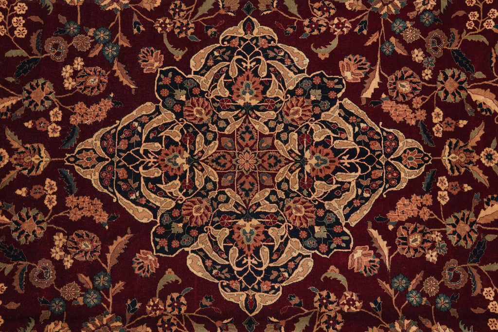 8.6 x 11.6 High Quality Hand-Knotted Rug Fine Lustrous Wool and Silk Weave 200 KPSI #PIX-14338