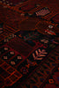 Load image into Gallery viewer, 3.6 x 6.7 Tribal Art and Craft Handmade Wool Afghan Rug #F-3243