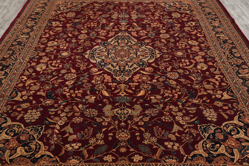 8.6 x 11.6 High Quality Hand-Knotted Rug Fine Lustrous Wool and Silk Weave 200 KPSI #PIX-14338